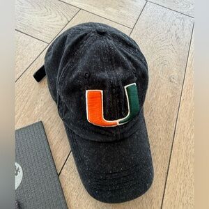 Black and Orange University Logo Hat